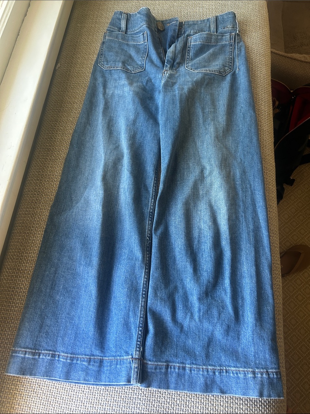 Maeve Colette Wide Leg Cropped Jeans sz 26